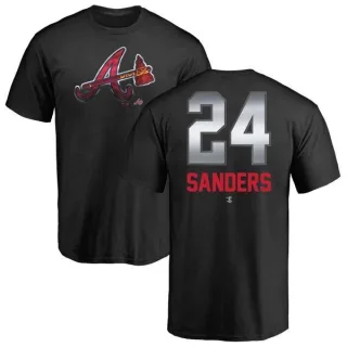 Men's Atlanta Braves Deion Sanders Black Midnight Mascot T-Shirt