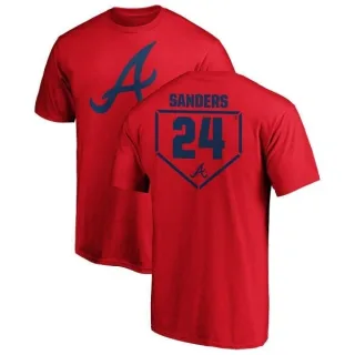 Men's Atlanta Braves Deion Sanders Red RBI T-Shirt