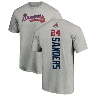 Youth Atlanta Braves Deion Sanders Ash Backer T-Shirt