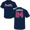 Youth Atlanta Braves Deion Sanders Navy Roster T-Shirt