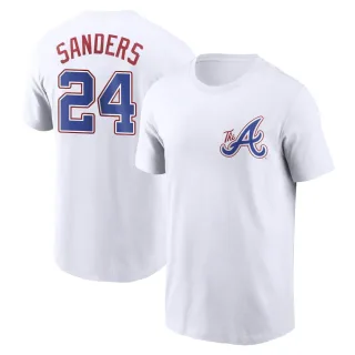Youth Atlanta Braves Deion Sanders White 2023 City Connect T-Shirt