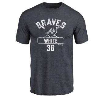 Youth Atlanta Braves Eli White White Base Runner T-Shirt Navy